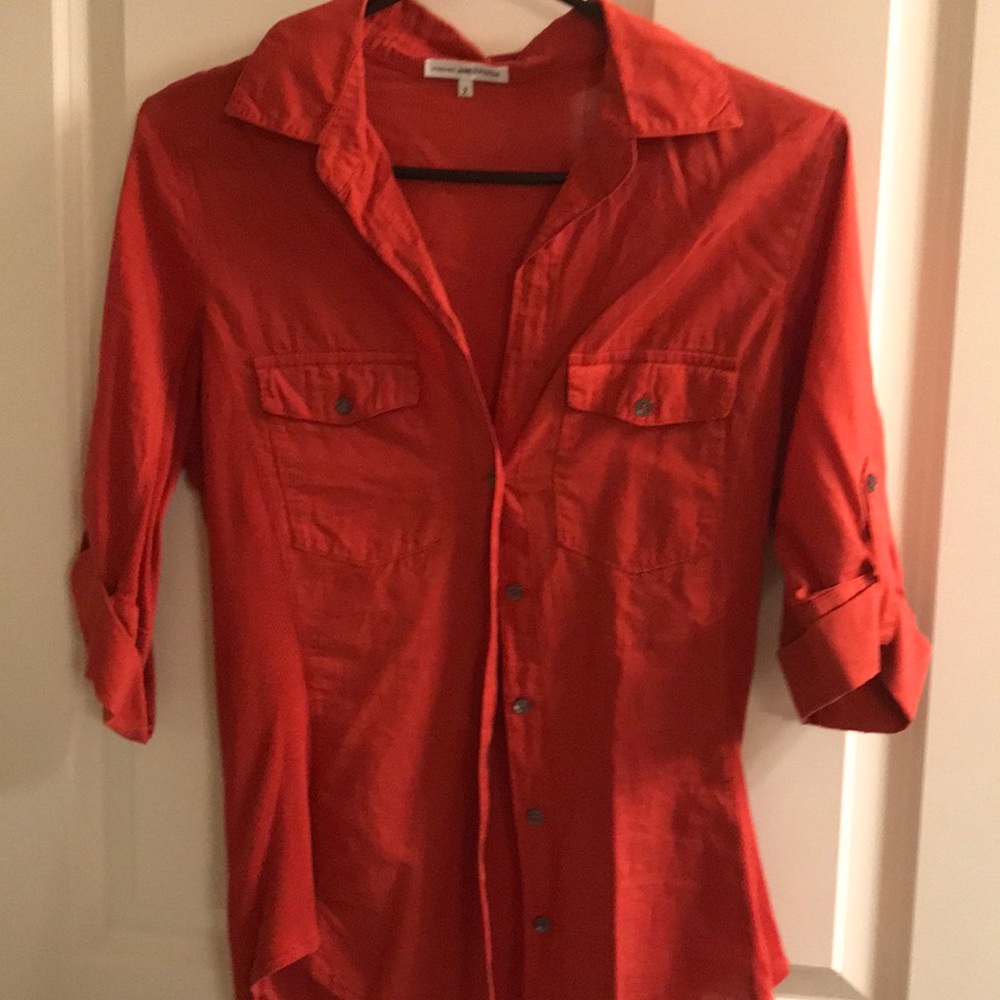 James Perse Top. Size 2. Rust. Like New. - image 2
